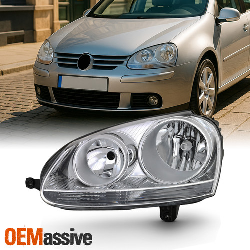Fit 2006 2007 2008 2009 Volkswagen Jetta GTi Driver Left Side Halogen Headlight