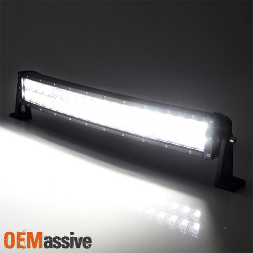 [Curved] FLOOD/SPOT 21" OFFROAD 4WD SUV Truck Jeep 120W Work Lamp LED Light Bar