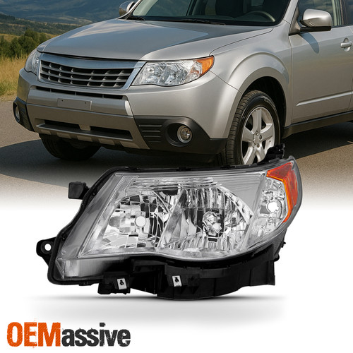 Fits 2009-2013 Subaru Forester Halogen Headlights Driver Side Replacement Left