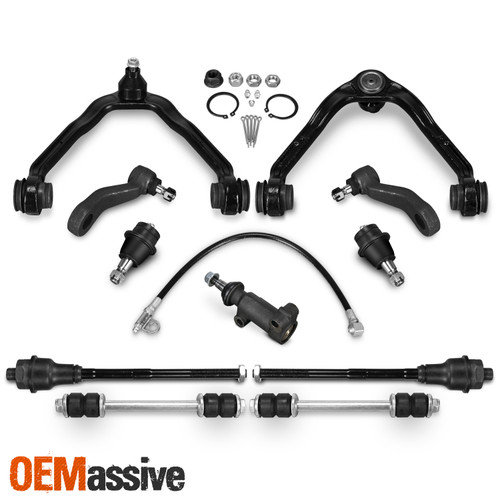 13pc Control Arm Sway Bar Tie Rod Idler Kit for Chevy GMC Trucks 4x4 SUV 6-Lug