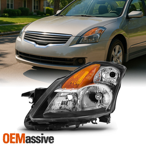 Fit 2007 2008 2009 Altima 4Dr Sedan Clear Headlight Driver Left Side Replacement