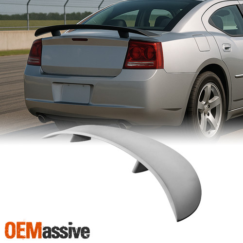 Fits 06-10 Charger Rear Trunk Wing Daytona Spoiler Original Style (Paintable)