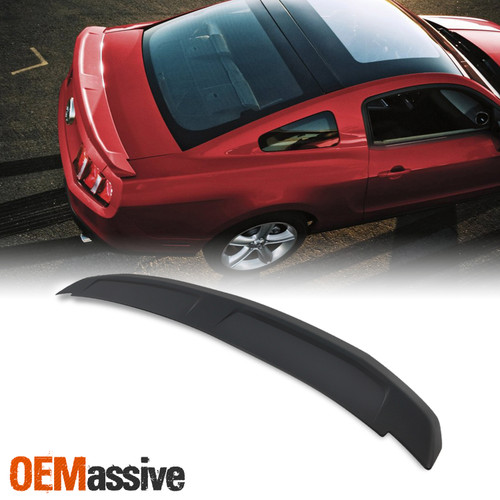Fit 10-14 Mustang Primer GT Unpainted ABS Racing Rear Trunk Tail Spoiler Wing