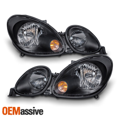 Fits 1998-2005 Lexus GS300/400/430 Black Headlights LH+RH 2001 2002 2003 2004