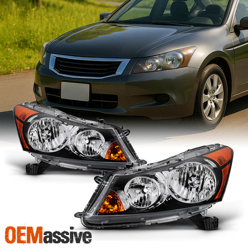 Fit 2008 2009 2010 2011 2012 4-Door Sedan Honda Accord L+R Side Headlights