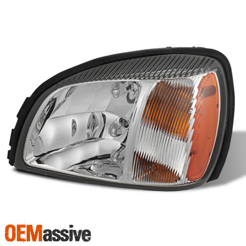 For 2000-2005 Cadillac Deville [OE Style] Headlight w/ Amber Side Driver Left