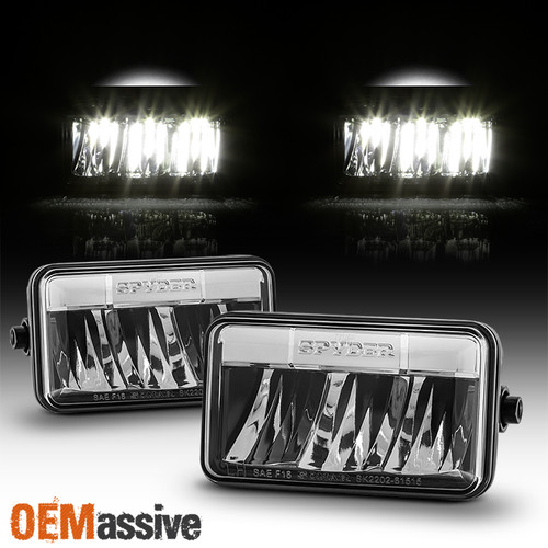 Fit 2015 2016 2017 2018 Ford F150 Pickup Chrome LED Bumper Fog Lights Pair 15-18