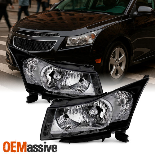 Fit 2011 2012 2013 2014 2015 Chevy Cruze LS/LT/LTZ Clear Headlights Replacement