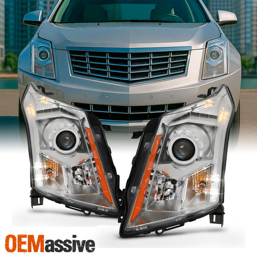 Fits 2010-2016 Cadillac SRX Projector Headlights Lamps Left + Right 10 11 12-16