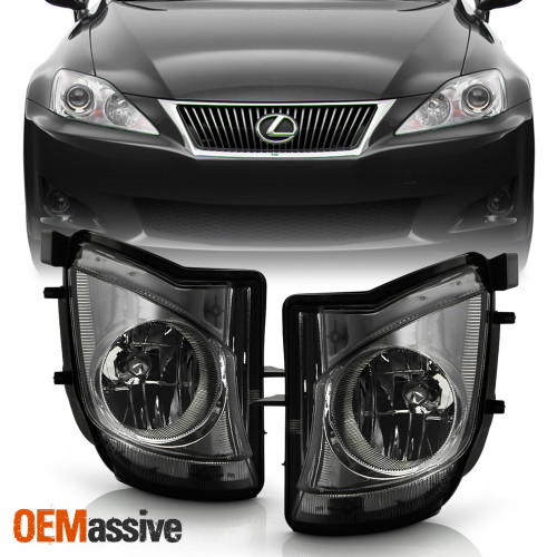 Fits 2006 2007 2008 2009 2010 Lexus IS250 IS350 Smoked Fog Lights Bumper Lamps