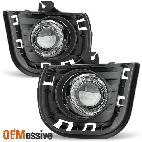Fits 2014-2016 Scion tC LED Halo Projector Bumper Fog Lights Set w/ Switch+Bulb