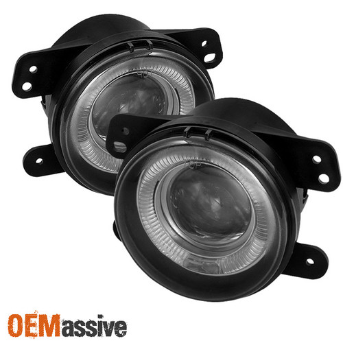 Fits Smoked 05-10 Chrysler 300 Pt Cruiser 05+ Magnum Halo Projector Fog Lights