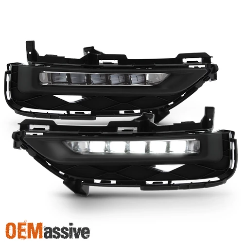Fit 2016-2017 Honda Accord 2Dr Coupe Full LED Bumper Fog Lights w/Switch+Wiring