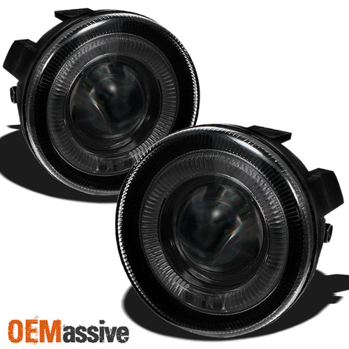 Fits Smoked 01-03 Dakota Durango Halo Projector Fog Lights W/Switch Left+Right