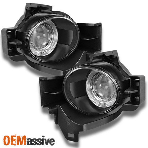 Fits 10-12 Altima 4Dr Sedan Halo Projector Fog Lights Lamps W/Switch Left+Right
