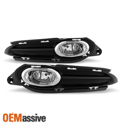 Fits 16-18 Honda HR-V Vezel Glass Bumper Fog Lights w/Switch+Bulbs+Wiring+Bezel