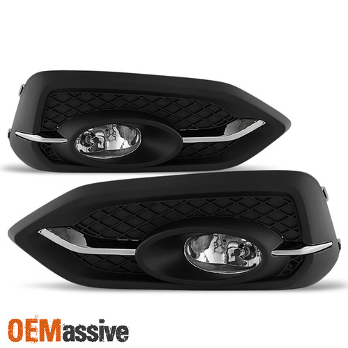 Fits 2014-2015 Honda Civic 2 Door Coupe Bumper Fog Lights Lamps w/Switch+Bulbs