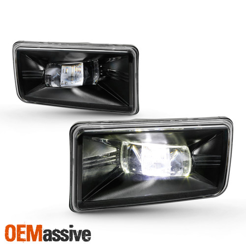 For 2007-2013 14 Chevy Suburban 1500 2500 [Cree LED] Rectangular Fog Lights Pair