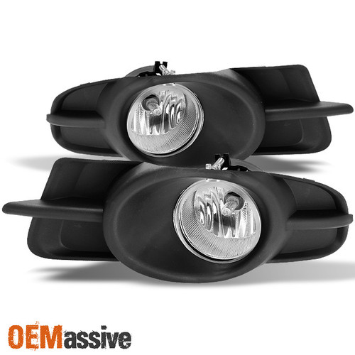 Fits 09-12 Galant Sedan Clear Bumper Fog Lights Lamp W/Switch+Bulb (Left+Right)