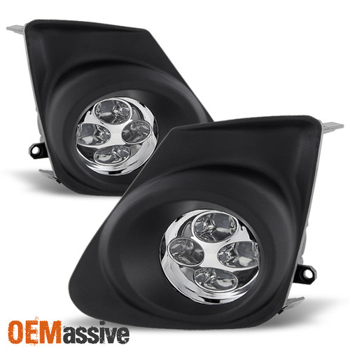 [Brightest] Fits 11-13 Toyota Corolla 4 LED Bumper Fog Lights Lamps Set w/Switch