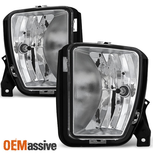 Fits 13 14 15 16 17 18 Dodge Ram 1500 Pickup Clear Fog Lights Replacement Pair