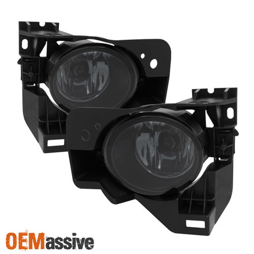 Smoked Fits 09-14 Maxima Bumper Fog Lights Driving Lamps W/Bulb & Switch+Wiring