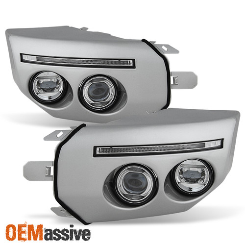 [Brightest] Fits 07-14 Toyota FJ Cruiser Bumper Projector LED DRL Tube Fog Light