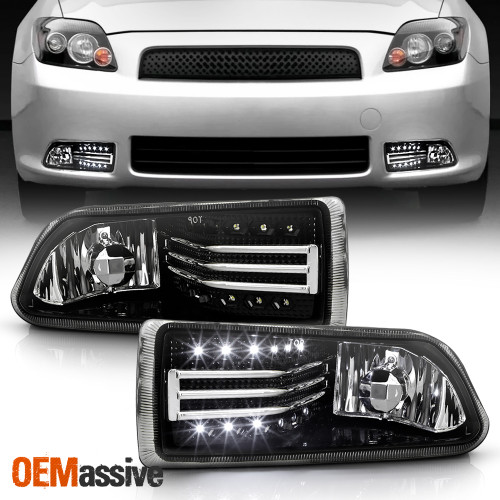 LED Strip Design!! For 05-10 TC Fog Lights lamps w/LED +Switch+Bulbs LH+RH