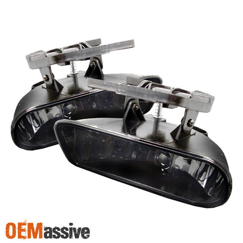 Fits Smoked 99-02 Sierra 00-06 Yukon Bumper Driving Fog Lights Lamps Left+Right