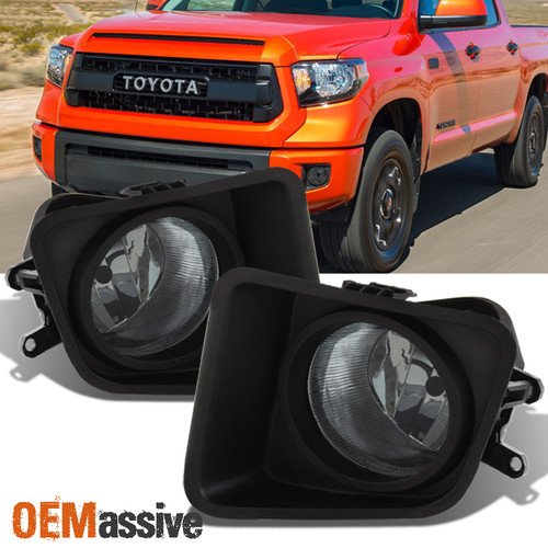 Fit 2014-2021 Toyota Tundra Pickup Bumper Driving Smoked Fog Light w/Bulb+Switch
