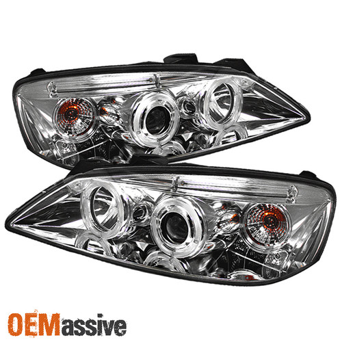 Fits 05-10 Pontiac G6 2/4Dr CCFL Halo Projector LED Headlights Lamps Left+Right