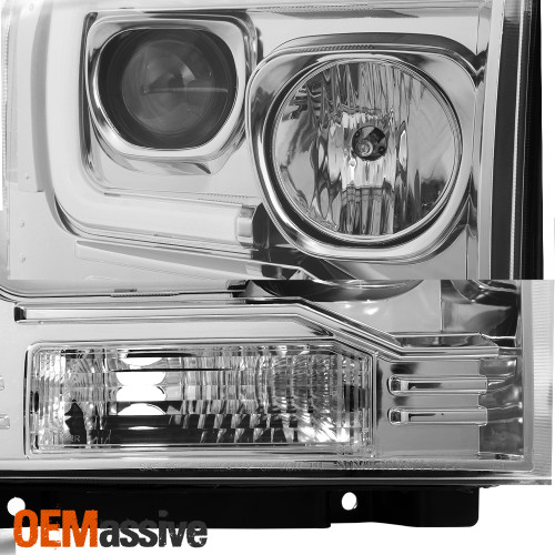 D-Lumina LED Fog Lights Assembly For Ford F250 F350 F450 2005 2006 2007 Super Duty W//Projector LEDs 5500K White 15W Driving Lamps Bumper Foglight