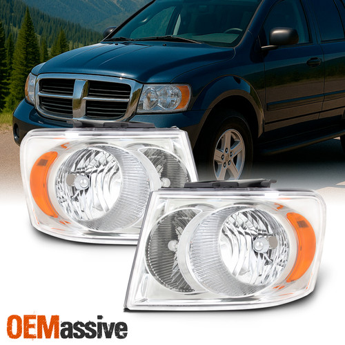 Fits 2007 2008 2009 Dodge Durango Headlamps Headlights 07 08 09 Left+Right