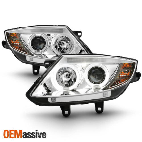 Fits 03-08 BMW Z4 E85 Sport Coupe Roadster Dual Halo Projector LED Headlights