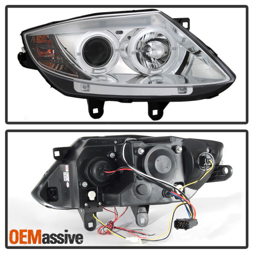 Fits 03 08 Bmw Z4 E85 Sport Coupe Roadster Dual Halo Projector Led Headlights Oemassive