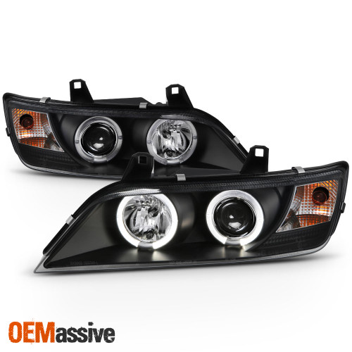 Fits 96-02 BMW Z3 Roadster M Coupe BLK Halo Projector LED Headlights Left+Right