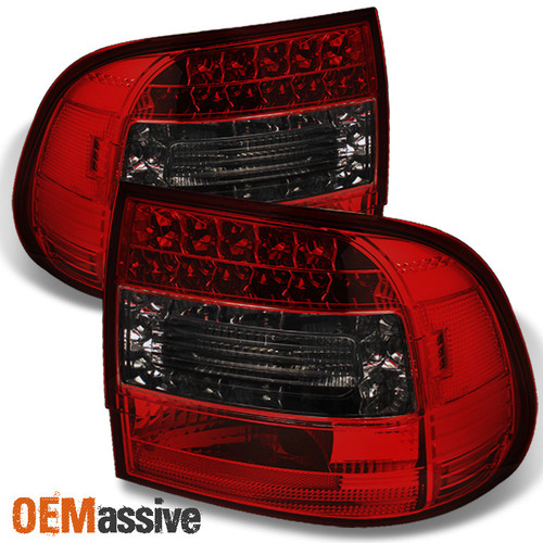 Fits 03-07 Porsche Cayenne S Tubro Sport SUV JDM Red Smoke LED Tail Lights Lamps