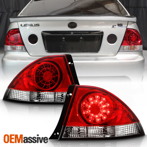 Fits 2001-2005 Lexus IS300 Altezza RS200 JDM Red LED Tail Brake Lights LH+RH Set