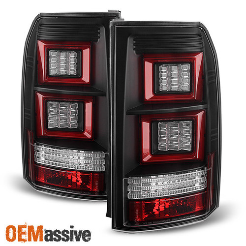 Fits 2005-2009 Land Rover LR3 LED Tail Lights Black Rear Signal Brake Lamps L+R