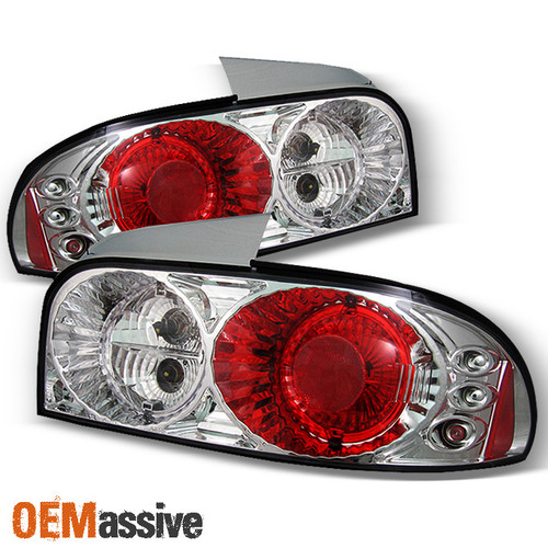 Fits 93-01 Subaru Impreza 4X4 Ls 2.5Rs Chrome Tail Brake Lights Lamps Left+Right