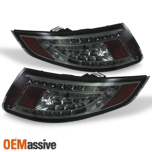 Fits 05-08 Porsche 911 997 Carrera 4/S/4S Fully Smoked Full LED Tail Lights Lamp