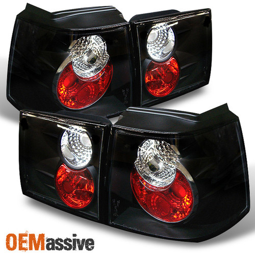 Fits 90-95 Volkswagen Corrado G60 Slc Black Tail Brake Lights Lamps Left+Right