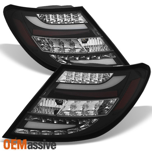 Fits 11-14 Benz W4 C-Class C250 C300 C350 C63 LED Black Tail Brake Lights Lamp