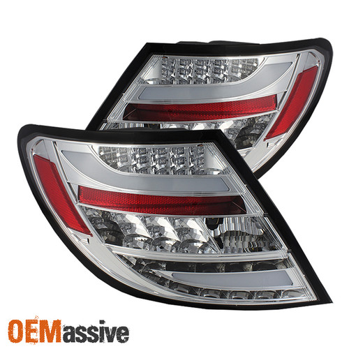 Fits 11-14 Benz C250 C300 C350 C63 W4 C-Class LED Clear Tail Lights Brake Lamp