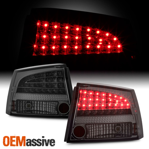Fit 2006-2008 Dodge Charger Smoked LED Perform Tail Lights Rear Brake Lamp Pair