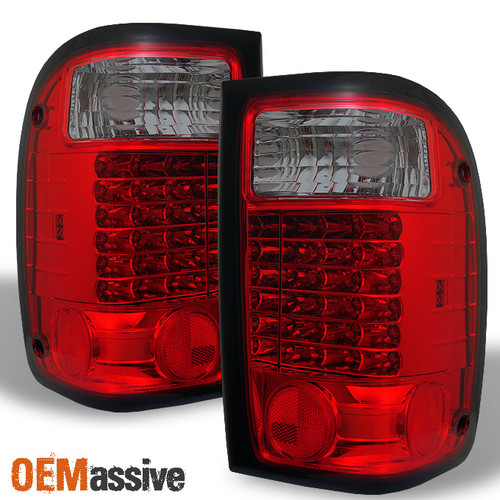 Fits 2001-2005 Ranger Pickup Truck Pickup Truck Red Smoke LED Tail Brake Lights