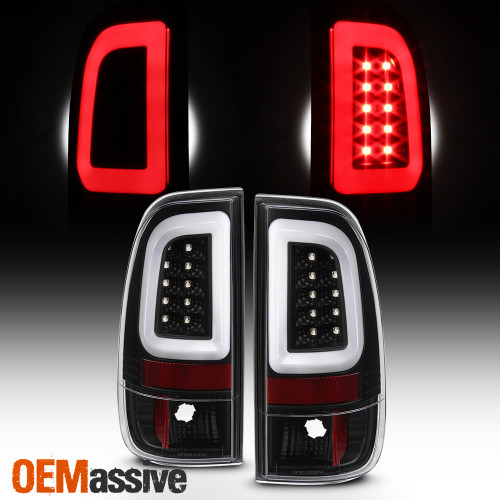 Fits 97-03 Ford F150 | 99-07 F250/F350/F450/F550 Super Duty Tail Lights Black