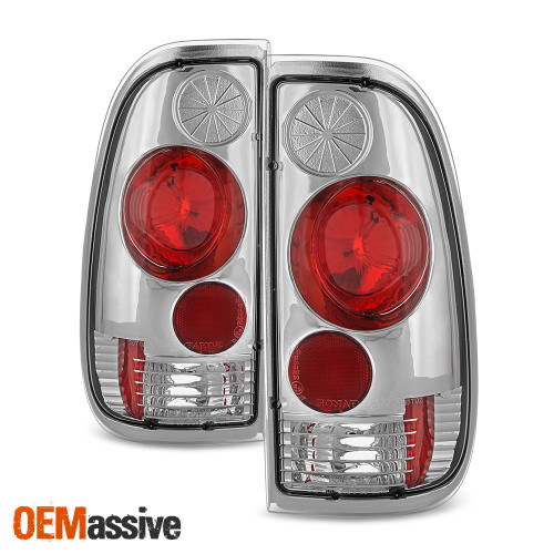 Fits 1997-2003 Ford F-150 99-07 F250 F350 F450 F550 Superduty Clear Tail Lights