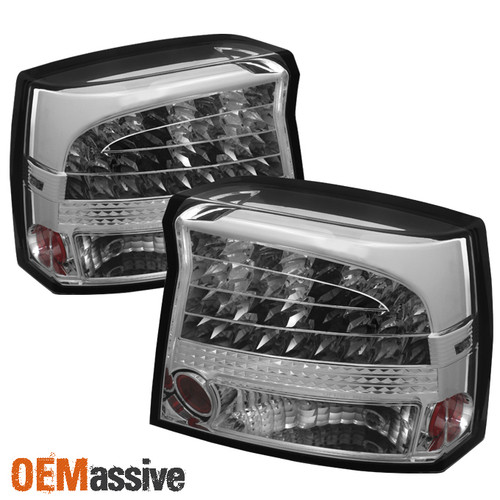 Fits 2009-10 Dodge Charger SXT SRT-8 Se R/T V8 Clear Full LED Brake Tail Lights