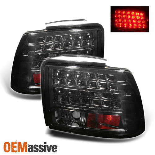 Fits Smoked 99-04 Mustang Gt Cobra Sport Coupe Full LED Tail Lights Lamps Pair